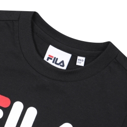 Fila Uno Round - Poikien Poolopaita - Mustat | FI-32431